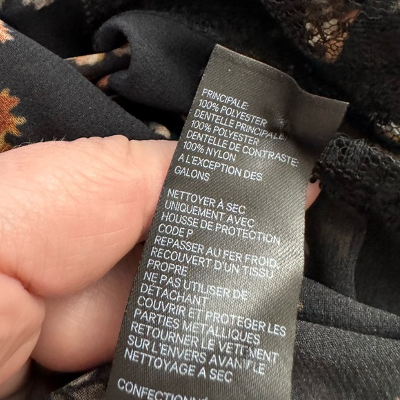 Zimmermann Sheer Floral Lace Blouse Black  Printed Top Size XS / 0 - Picture 10 of 10